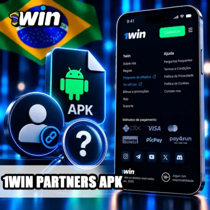 Recurso de afiliados no celular com símbolo de verificação de possível APK para parceiros.